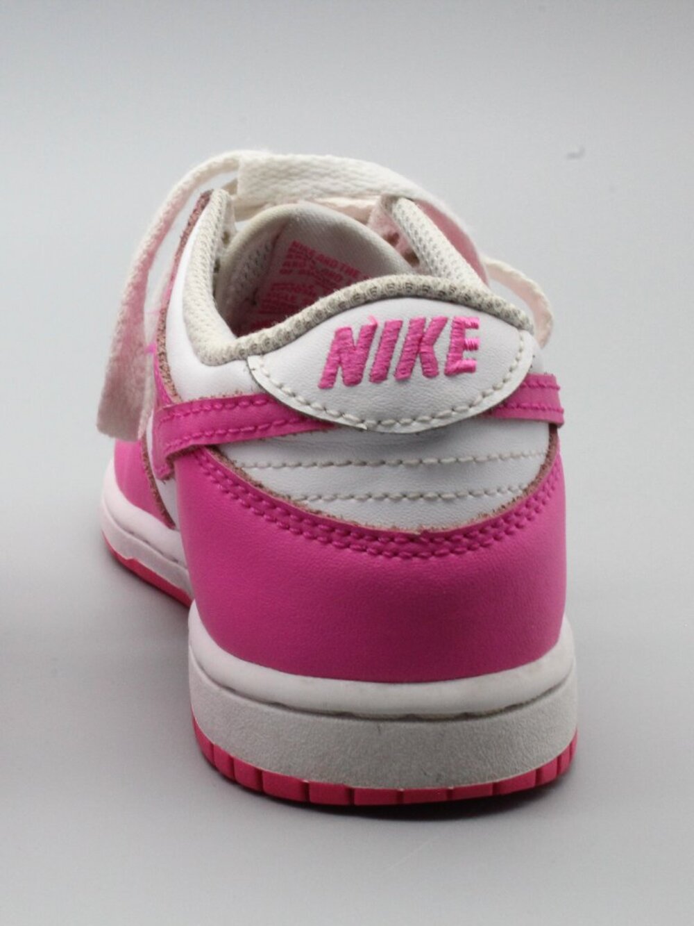 Nike Dunk Low PS Laser Fuchsia Girls Sz 12C - Picture 9 of 13